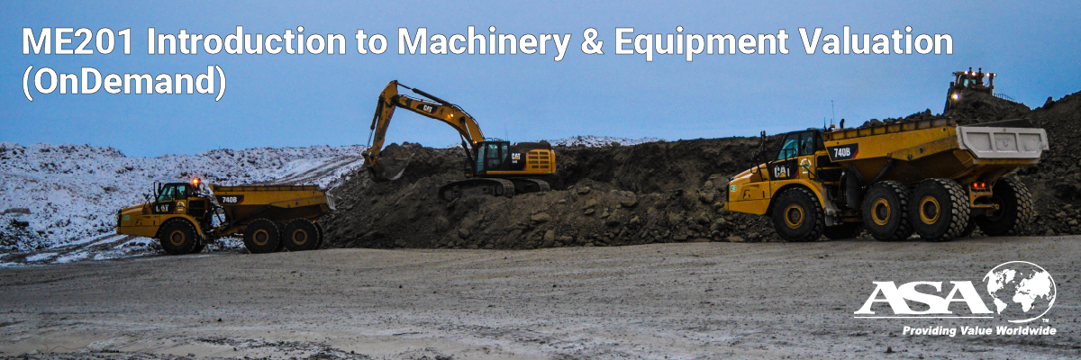 ME201 - Introduction to Machinery & Equipment Valuation (OnDemand)